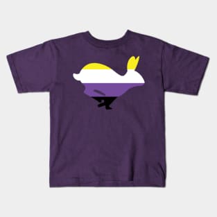 Pride Animals- Nonbinary Rabbit Kids T-Shirt